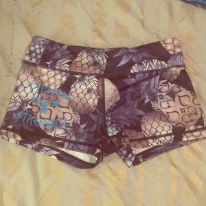 typhon Strength Pineapple workout shorts
